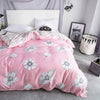 Importé - Ensemble Housse de Couette + 2 Taie d'Oreiller en Pure Coton
