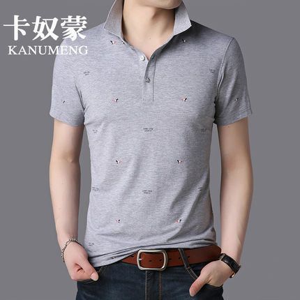 Importé - Homme T-shirt Polo Décontracté à Manches Courtes en Coton