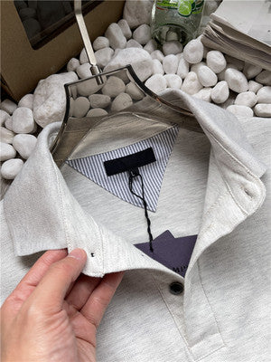 Importé -  T-Shirt Polo Homme  Manches Longues Décontracté En Coton