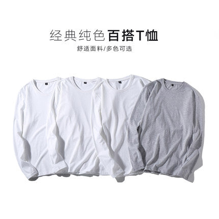 Importé - LOT de 4 Polo Unisex Col Rond Manches Longues en Coton