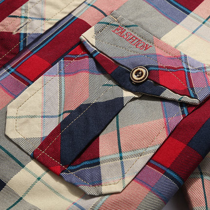 Importé - Chemise Pur Coton Homme Slim Fit Manches Longues