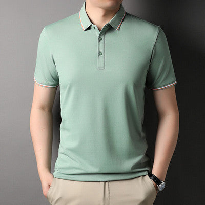 Importé - T-Shirt Polo Homme Slim Manches Courtes Décontracté