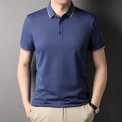 Importé - T-Shirt Polo Homme Slim Manches Courtes Décontracté