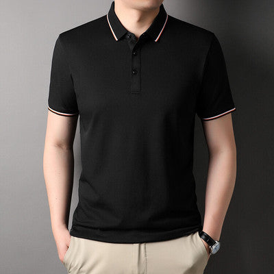 Importé - T-Shirt Polo Homme Slim Manches Courtes Décontracté