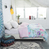 Importé - Ensemble Housse de Couette + 2 Taie d'Oreiller en Pure Coton