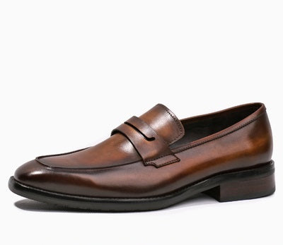 Importé - Chaussure Homme Mocassins Britanniques En Cuir Verni