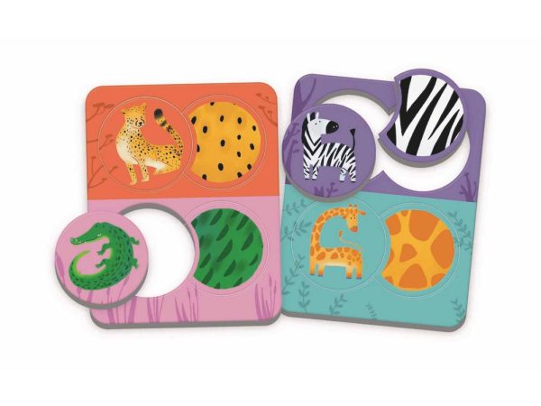 JEU EDUCATIF-LITTLE MATCH ANIMAUX ET PELAGES+2ANS