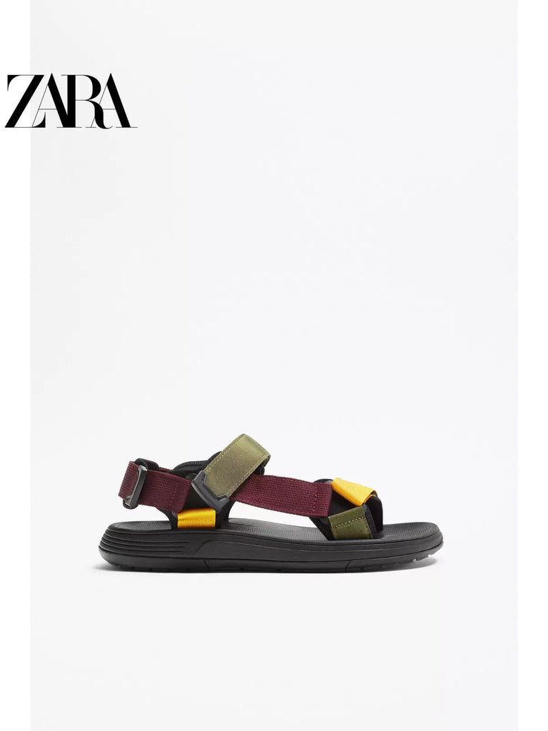 Importé - ZARA NEW - Sandales Homme A Lanières Décontractées Et Légères