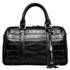 Importé - Grand Sac A Main Femme 100% Cuir Véritable Motif Croco