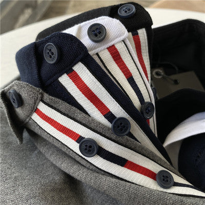 Importé -  T-Shirt Polo Homme Manches Longues Décontracté Elastique