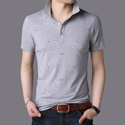 Importé - Homme T-shirt Polo Décontracté à Manches Courtes en Coton