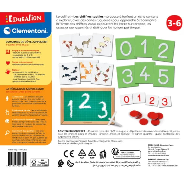 Jeu Educatif Les Chiffres Tactiles 3-6 ans