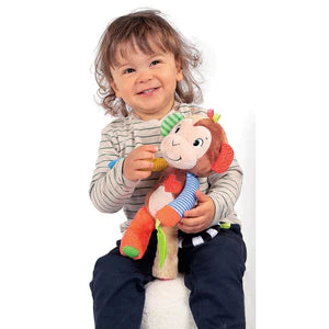 Jeu de Bebe Hochet Peluche Musical Mon Ami Le Ouistiti 3mois
