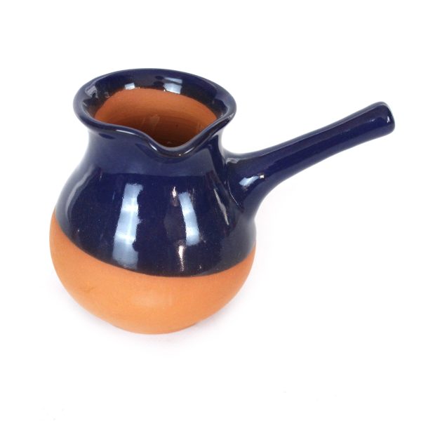 CAFETIERE EN POTERIE-10X14CM-TERRA-MARRON ROUGE