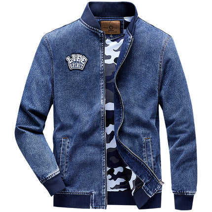 Importé - Jacket Cardigan Homme en Jean avec Doublure À Manches Longues