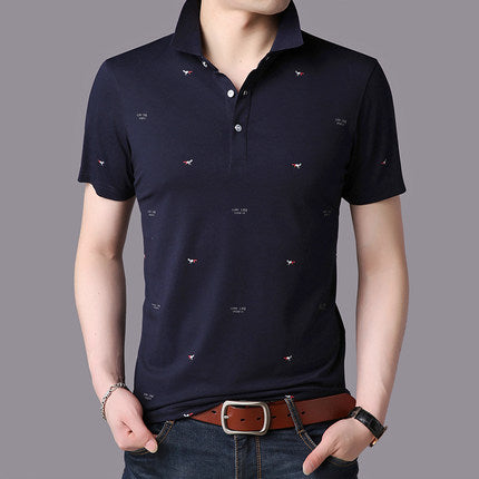 Importé - Homme T-shirt Polo Décontracté à Manches Courtes en Coton