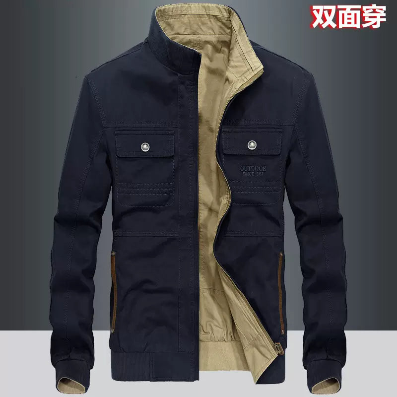 Importé - Jacket Épais Cardigan Homme à Double Faces Manches Longues