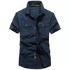 Importé - Chemise Homme Militaire Décontracté Manches Courtes En Coton