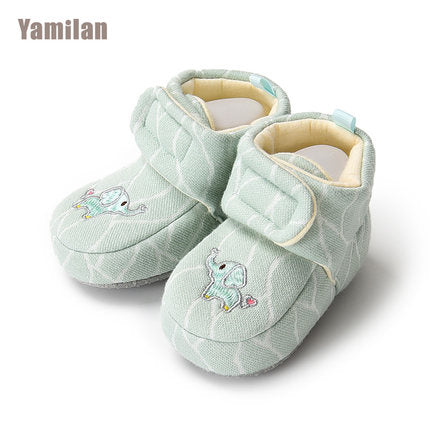 Importé - Chaussons Bébé/Enfants Antidérapant 100% Coton de 0-1 Ans