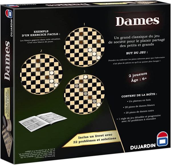 JEU DAMES -CLASSIQUE SERIE NOIRES+6ANS