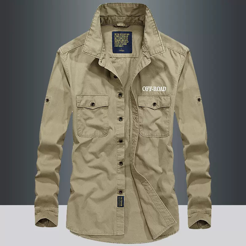 Importé - Chemise Homme Pur Coton Slim Fit Manches Longues