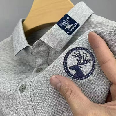 Importé - Polo T-Shirt Brodé Homme Manches Longues