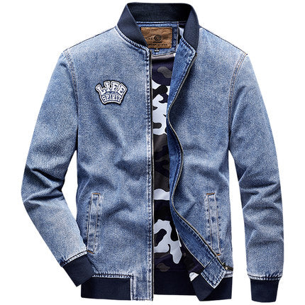 Importé - Jacket Cardigan Homme en Jean avec Doublure À Manches Longues