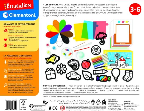 JEU EDUCATIF MONTESSORI LES COULEURS -3-6ANS
