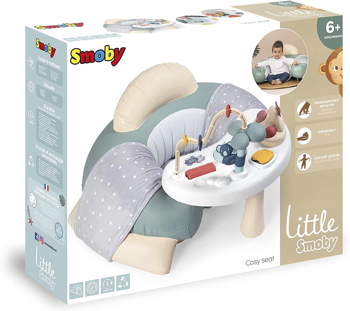 SMOBY SIEGE CONFORTABLE POUR BEBE+6MOIS