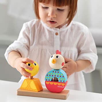 JEU DE BEBE EMPILE ET VISSE +2ANS- GOULA