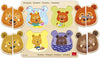 Puzzle Educatif en Bois-4pcs-Motif Ours+2ans