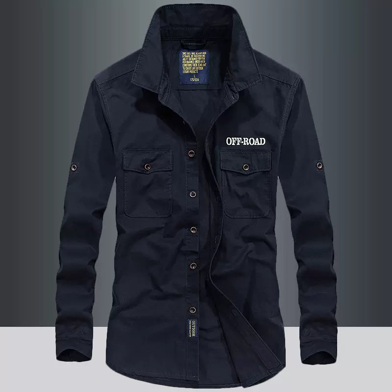 Importé - Chemise Homme Pur Coton Slim Fit Manches Longues