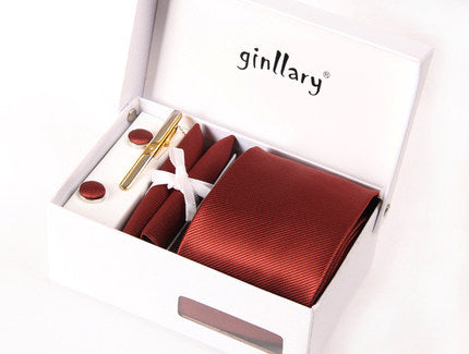 Importé - Cravates Couleur Unie Dans Coffret