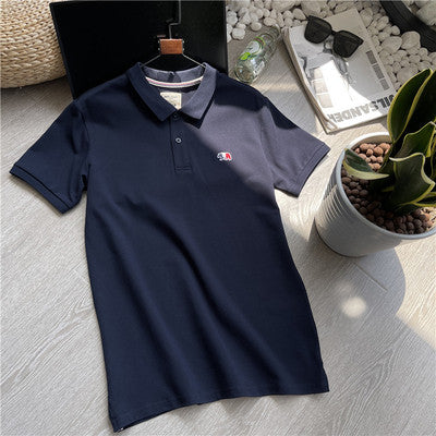 Importé -  T-Shirt Polo Homme Brodé Manches Courtes Décontracté Tendance