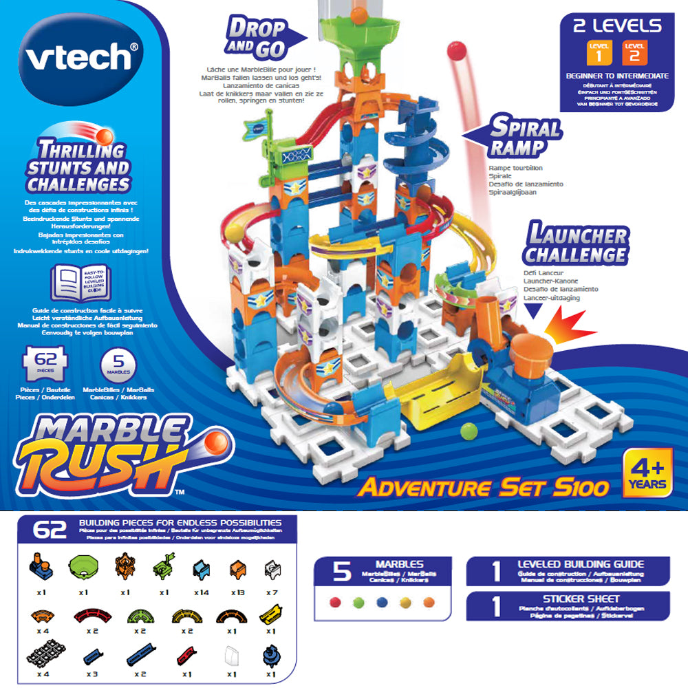VTECH ADVENTURE SET S100 MARBLE RUSH+4ANS-80-503649