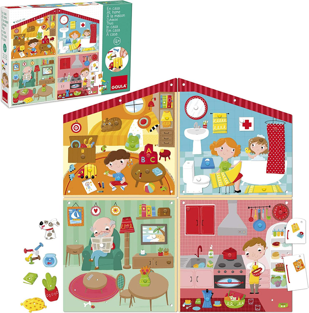 JEU- A LA MAISON GOULA – 38PCS + 4 ANS