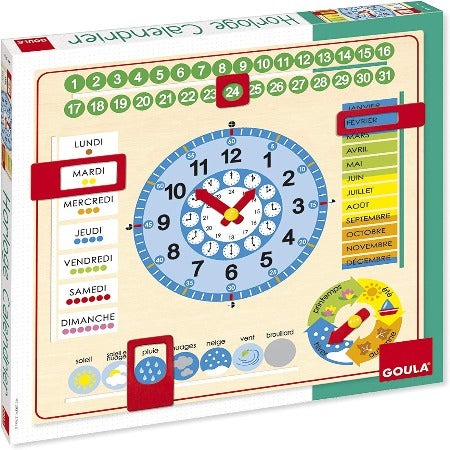 HORLOGE CALENDRIER FRANCAIS+3ANS