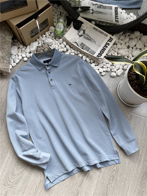 Importé -  T-Shirt Polo Homme  Manches Longues Décontracté En Coton