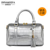 Importé - Grand Sac A Main Femme 100% Cuir Véritable Motif Croco