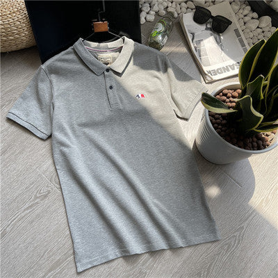 Importé -  T-Shirt Polo Homme Brodé Manches Courtes Décontracté Tendance