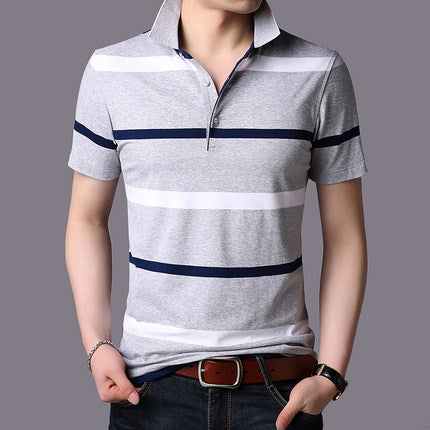 Importé - Homme T-shirt Polo Décontracté à Manches Courtes en Coton