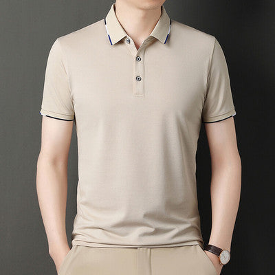 Importé - T-Shirt Polo Homme Slim Manches Courtes Décontracté