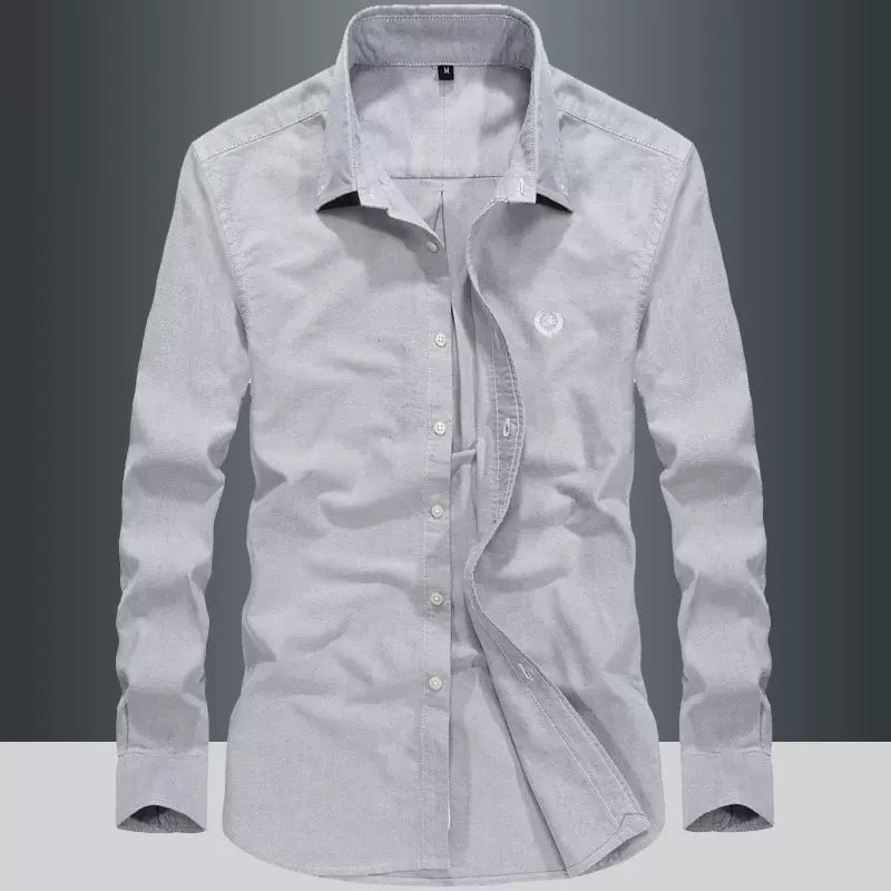 Importé - Chemise Pur Coton Homme Décontracté Manches Longues