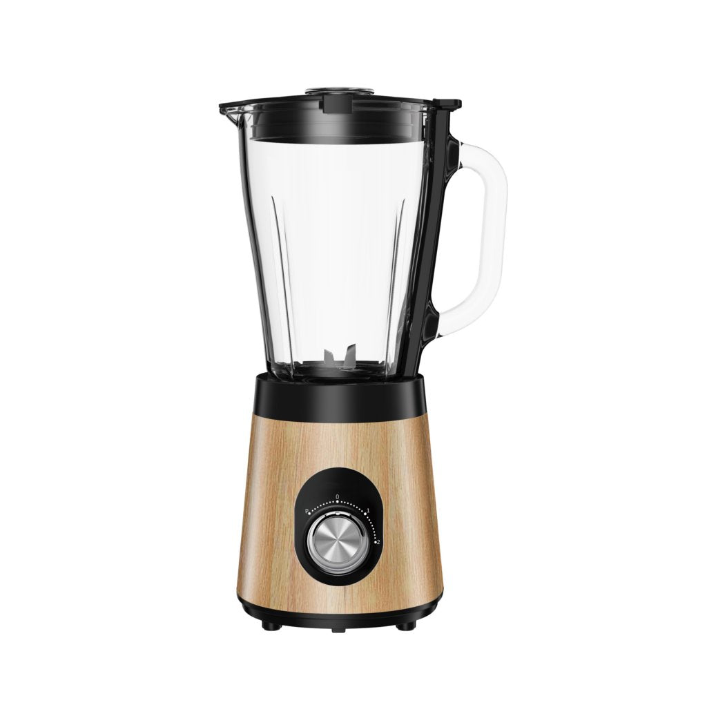 MIXEUR NASCO 1.5 LIT-BOL EN VERRE-REVETEMENT EN BOIS - 500W- MIXER_BL9703A-CB