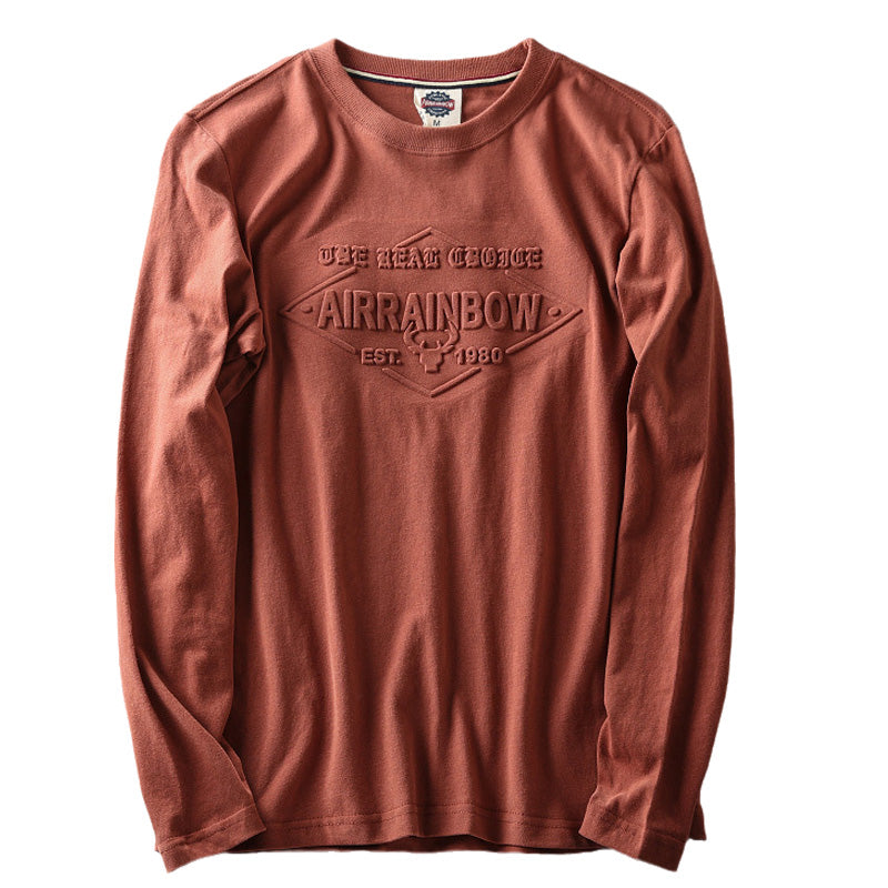 Importé - T-Shirt Homme Slim  Décontractés Manches Longue En Coton