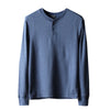 Importé - Polo Hommes à Manches Longues Avec Col Henry