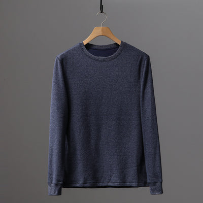 Importé - Polo Hommes à Manches Longues Avec Col Henry