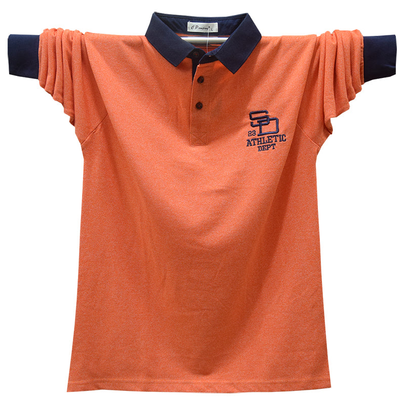 Importé - Polo Hommes 100% Coton à Manches Longues Couleur Unie