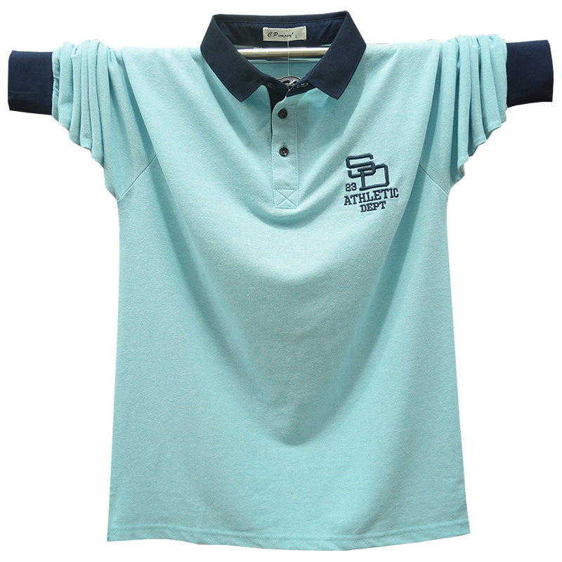 Importé - Polo Hommes 100% Coton à Manches Longues Couleur Unie