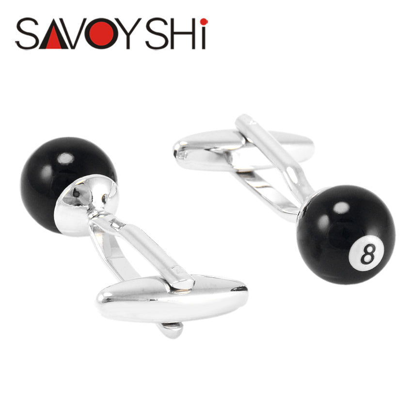 Importé - Coffret Boutons de Manchettes pour Hommes Billard Boule 8